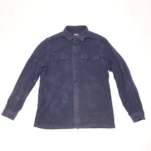 Patagonia Men's S Long sleeve Blue Organic Cotton Flannel shirt.